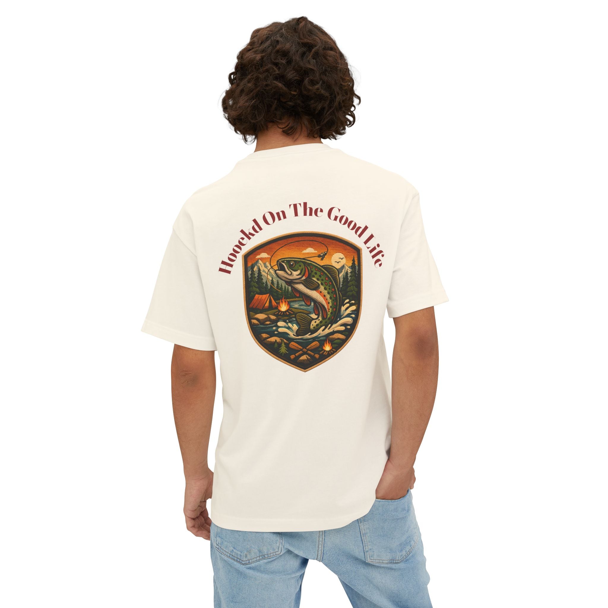 Hooked On The Great Life - Oversized Boxy Tee