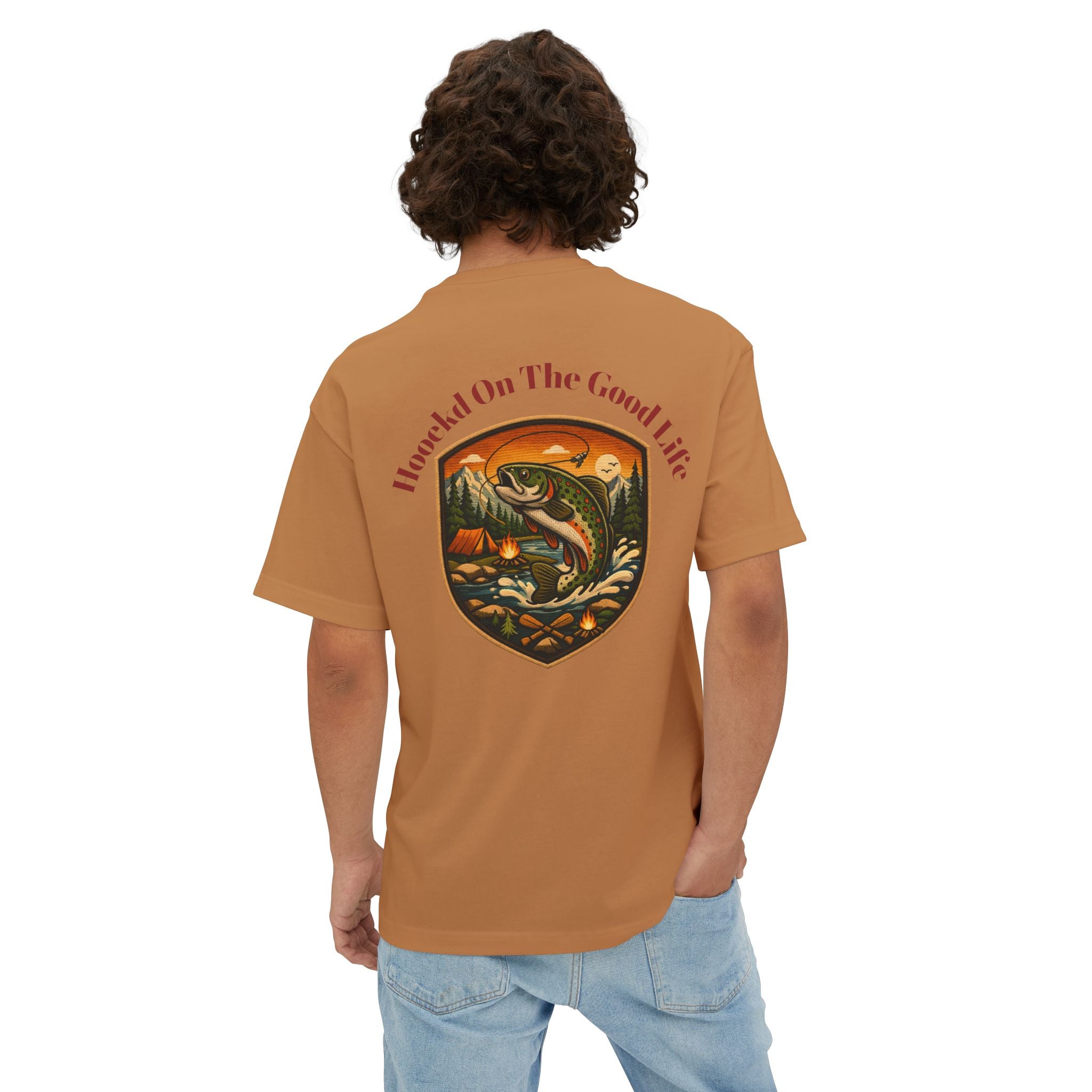 Hooked On The Great Life - Oversized Boxy Tee